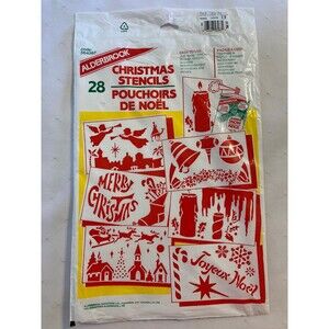 Vintage Christmas Holiday Stencils 28 Designs 6 Sheets